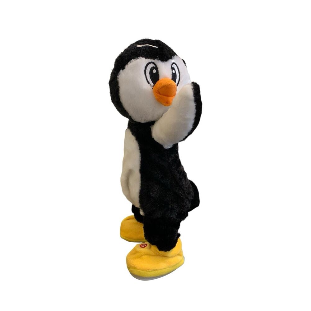 Gemmy Animated Plush Twerking Penguin Toy With Blue Hat & Scarf 15"‎ Tall READ